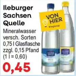Konsum Leipzig Ileburger Sachsen Quelle Mineralwasser Angebot