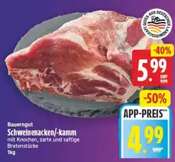 Edeka Center Bauerngut Schweinenacken/-kamm Angebot