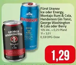 Ihr Frischmarkt George Washington Whiskey & Cola Angebot
