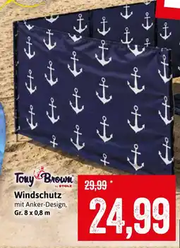 Stolz Tony Brown Windschutz mit Anker-Design Angebot