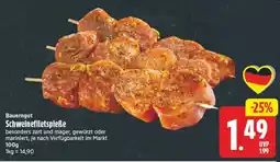 Edeka Center Bauerngut Schweinefiletspieße Angebot