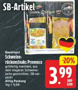 Edeka Center Bauerngut Schweine-rückensteaks Provence Angebot