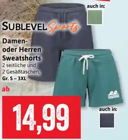 Stolz SUBLEVEL Sports Damen- oder Herren Sweatshorts Angebot