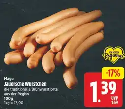 Edeka Center Mago Jauersche Würstchen Angebot
