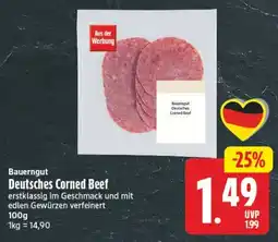Edeka Center Bauerngut Deutsches Corned Beef Angebot