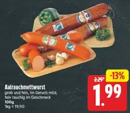 Edeka Center Aalrauchmettwurst Angebot