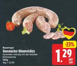 Edeka Center Bauerngut Hausmaker Kümmelsülze Angebot