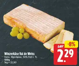 Edeka Center Winzerkäse Val de Weiss Angebot