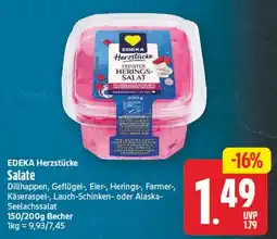 Edeka Center EDEKA Herzstücke Feinster Herings-Salat Angebot