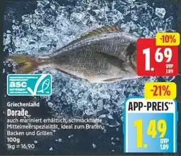 Edeka Center Griechenland Dorade Angebot