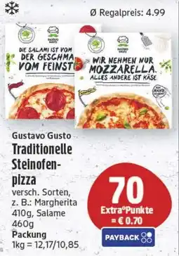 Edeka Center Gustavo Gusto Traditionelle Steinofen-pizza Angebot