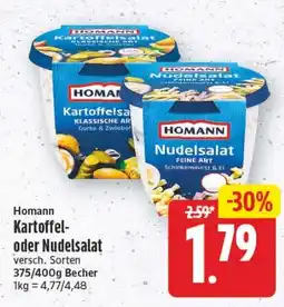 Edeka Center Homann Kartoffel- oder Nudelsalat Angebot