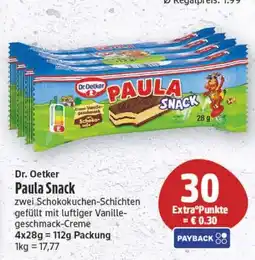 Edeka Center Dr. Oetker Paula Snack Angebot