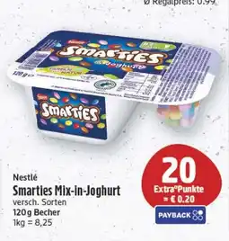 Edeka Center Nestlé Smarties Mix-in-Joghurt Angebot