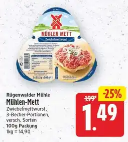 Edeka Center Rügenwalder Mühle Mühlen-Mett Angebot