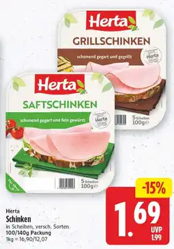 Edeka Center Herta Schinken Angebot