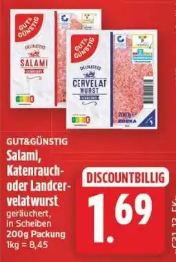 Edeka Center GUT&GÜNSTIG CERVELAT WURST Angebot