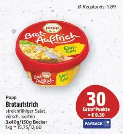 Edeka Center Popp Brotaufstrich Angebot