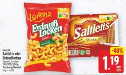 Edeka Center Lorenz Saltletts oder Erdnußblocken Angebot