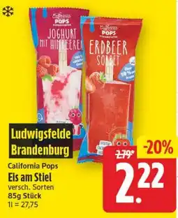 Edeka Center California Pops Eis am Stiel Angebot
