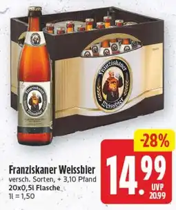 Edeka Center Franziskaner Weissbier Angebot
