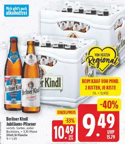 Edeka Center Berliner Kindl Jubiläums-Pilsener Angebot