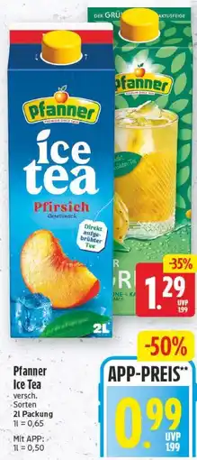 Edeka Center Pfanner Ice Tea Angebot