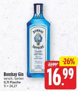 Edeka Center Bombay Gin Angebot
