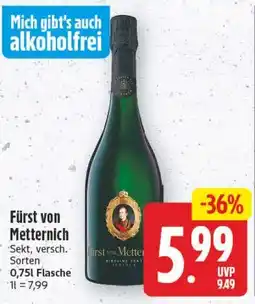 Edeka Center Fürst von Metternich Sekt, versch. Sorten Angebot