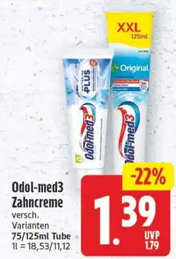 Edeka Center Odol-med3 Zahncreme Angebot