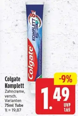 Edeka Center Colgate Komplett Zahncreme Angebot