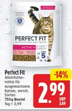 Edeka Center Perfect Fit Alleinfutter-mittel für ausgewachsene Katzen Angebot