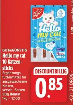 Edeka Center Hello my cat Katzensticks Angebot