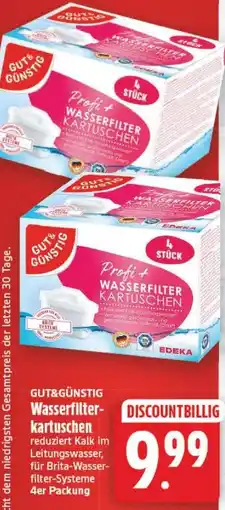 Edeka Center Profi+ Wasserfilter-Kartuschen Angebot
