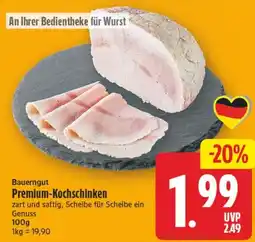 Edeka Center Bauerngut Premium-Kochschinken Angebot