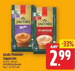 Edeka Center Jacobs Momente-Cappuccino Angebot