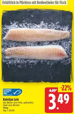Edeka Center Kabeljau Loin Angebot