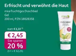 Mea mea fruchtiges Duschbad Gel Angebot