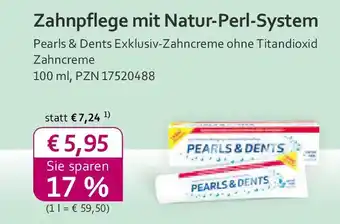 Pearls & Dents Exklusiv-Zahncreme ohne Titandioxid Zahncreme