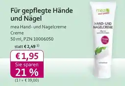 Mea mea Hand- und Nagelcreme Creme Angebot