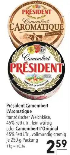 CITTI Markt Präsident Camembert L'Aromatique Angebot