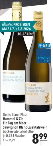 CITTI Markt Hammel & Cie Ein Tag am Meer Sauvignon Blanc Qualitätswein Angebot