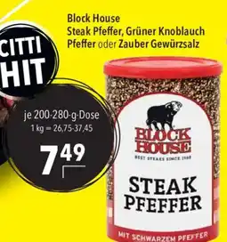 CITTI Markt Block House Steak Pfeffer Angebot
