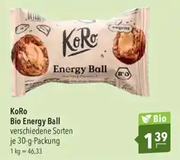 CITTI Markt KoRo Bio Energy Ball Angebot