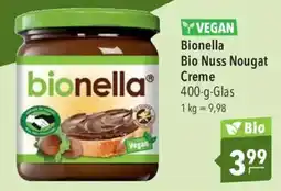 CITTI Markt Bionella Bio Nuss Nougat Creme Angebot
