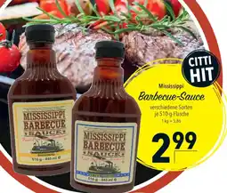 CITTI Markt Mississippi Barbecue-Sauce Angebot