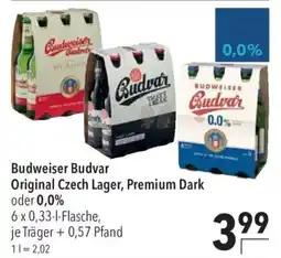 CITTI Markt Budweiser Budvar Original Czech Lager, Premium Dark Angebot