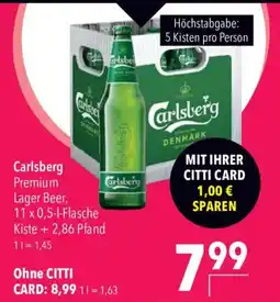 CITTI Markt Carlsberg Premium Lager Beer Angebot