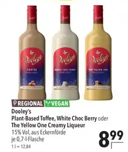 CITTI Markt Dooley's Plant-Based Toffee, White Choc Berry oder The Yellow One Creamy Liqueur Angebot