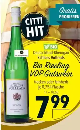 CITTI Markt Bio Riesling VDP.Gutswein Angebot